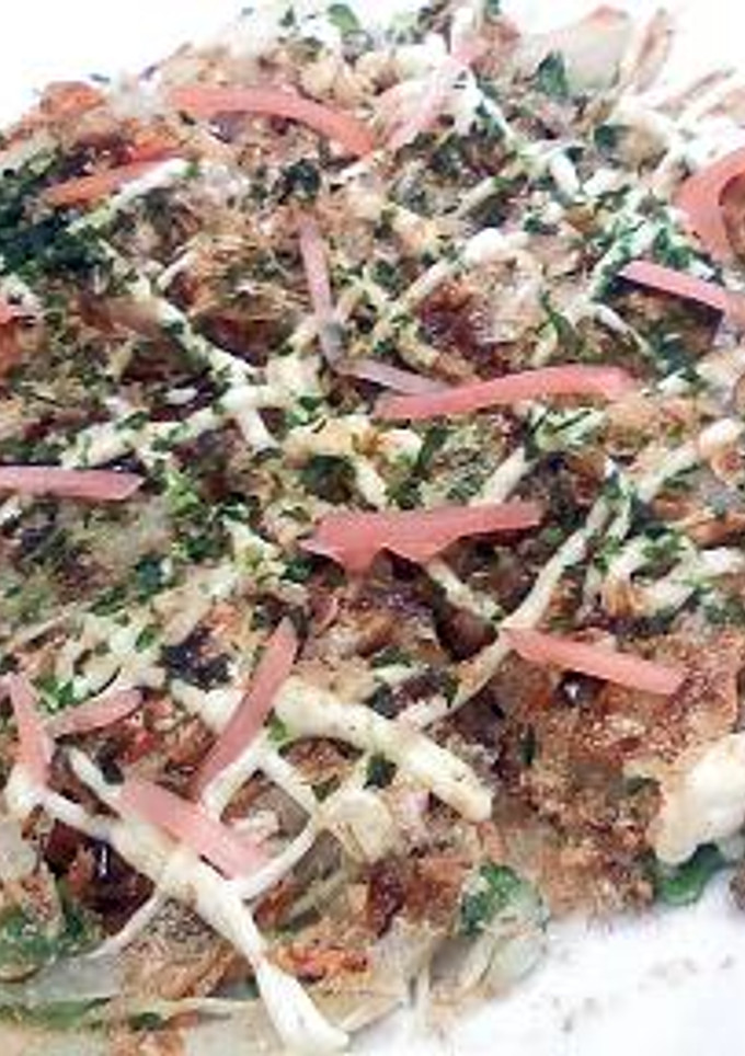かき揚げの具でお好み焼き-レシピのメイン写真