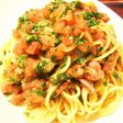 半冷製スパ★トマトとセロリのパスタ