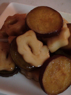 さつまいもとちくわぶの照り焼き-レシピのメイン写真
