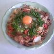 お昼に簡単ピリ辛焼きうどん♪
