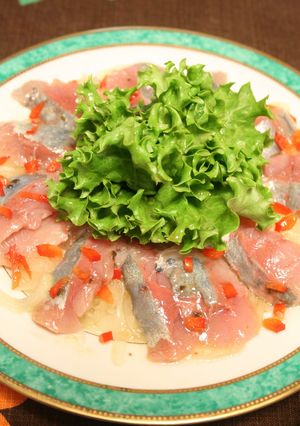 ポン酢ドレッシングで～魚のカルパッチョ-レシピのメイン写真