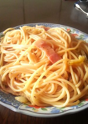 簡単!白菜のペッパーしょうゆパスタ♪-レシピのメイン写真