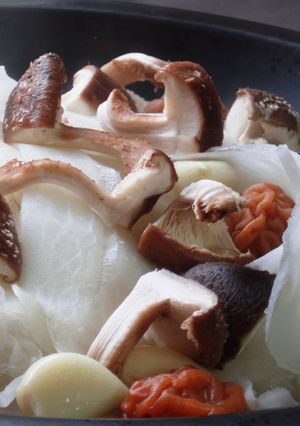大根と椎茸の梅にんにくタジン風-レシピのメイン写真