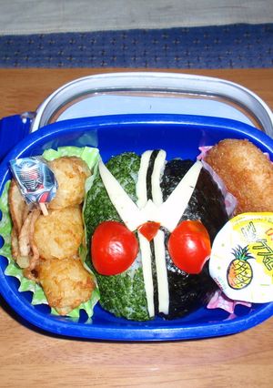 キャラ弁　仮面ライダーダブル-レシピのメイン写真