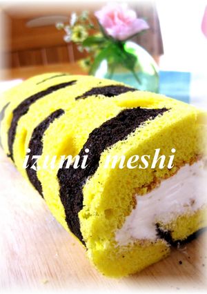 米粉入りロールケーキ～寅年Ｖｅｒ.～-レシピのメイン写真