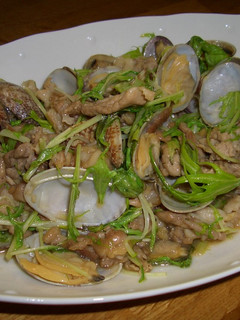 あさりと水菜の炒め物-レシピのメイン写真