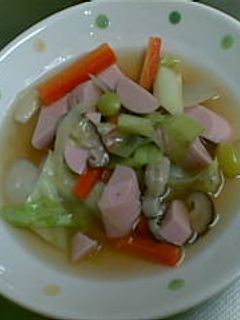 お魚ソーセージの野菜あんかけ-レシピのメイン写真