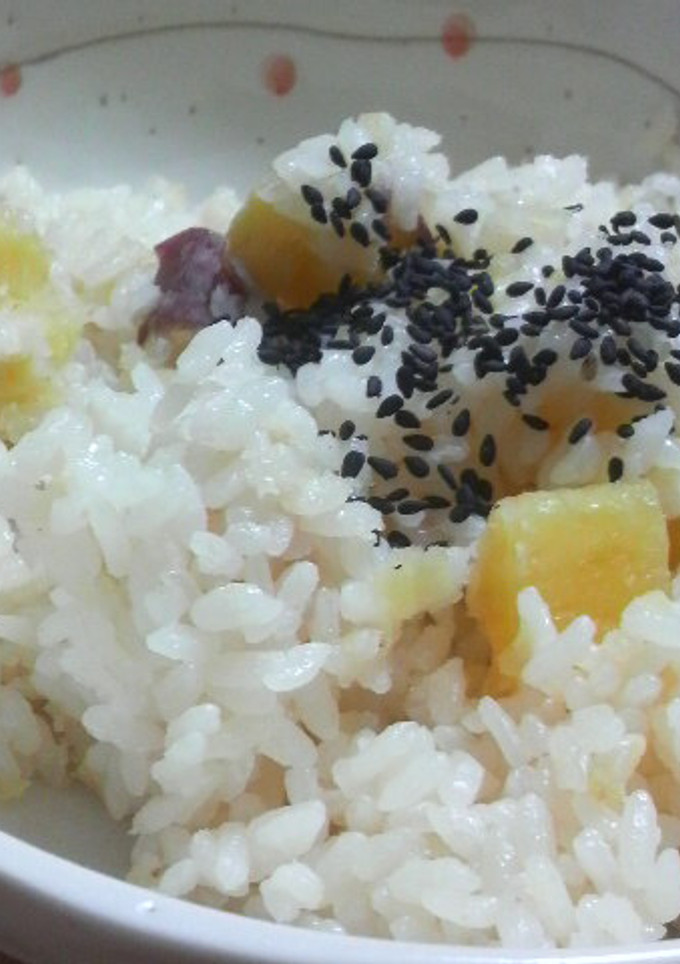 ほっこりさつまいもの簡単炊き込みご飯-レシピのメイン写真