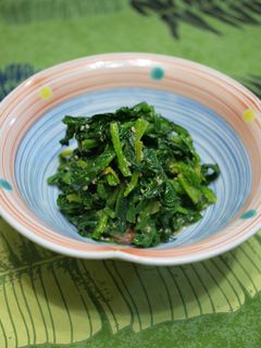 ホウレン草と春菊の胡麻和え-レシピのメイン写真