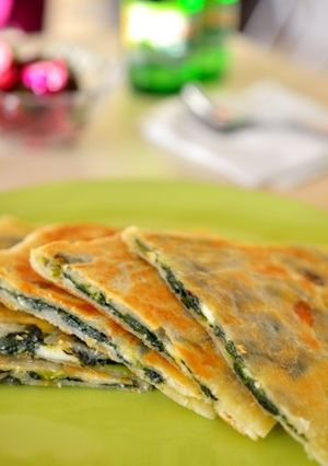 トルコ料理☆ほうれん草とチーズのクレープ-レシピのメイン写真
