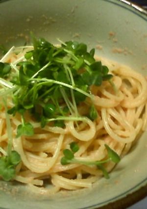 どんぶりタラコスパ-レシピのメイン写真