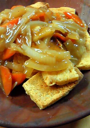 凍らせ豆腐のおこげあんかけ-レシピのメイン写真