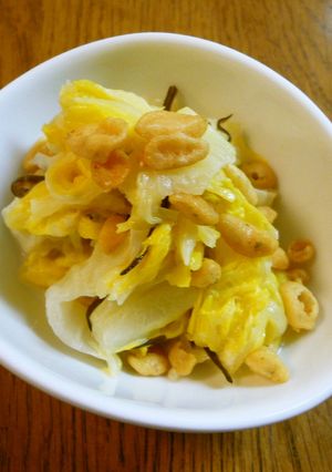 レンジで簡単☆白菜と天かすのサラダ-レシピのメイン写真