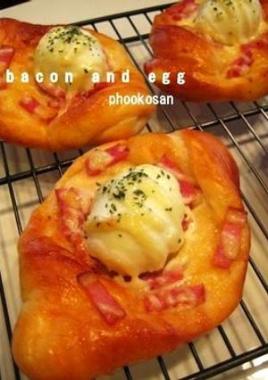ハムマヨ♪まるごとゆで卵パン-レシピのメイン写真