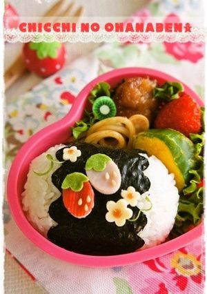 ＊キャラ弁＊　いちごのお弁当♪-レシピのメイン写真