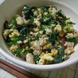 ほうれん草のササッ♪と3色丼