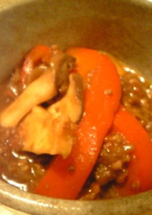 エリンギとパプリカのキーマカレー-レシピのメイン写真