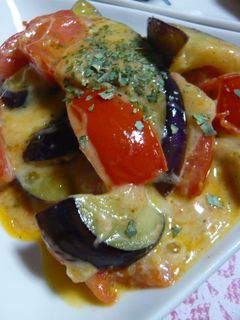 トマトと茄子のマヨチーズ炒め-レシピのメイン写真