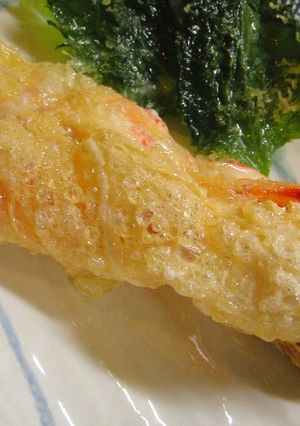 ♡サクッ♪と・・カニの湯葉巻き揚げ♡　-レシピのメイン写真