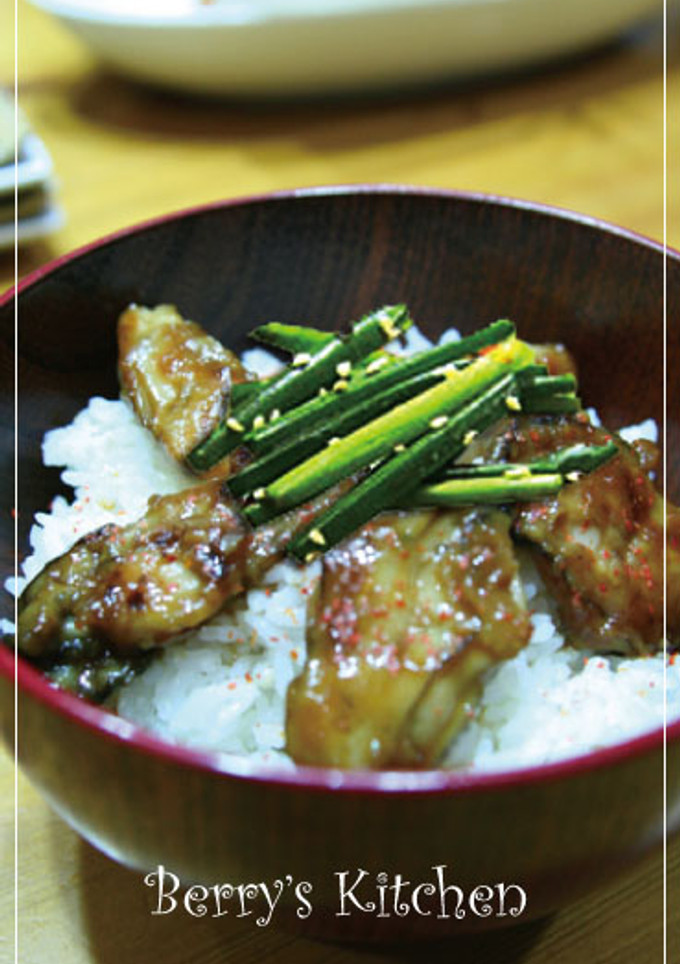 牡蠣の照り焼き丼-レシピのメイン写真