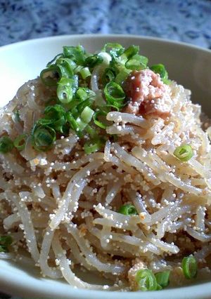 お弁当にも！明太子と白滝の炒り煮-レシピのメイン写真