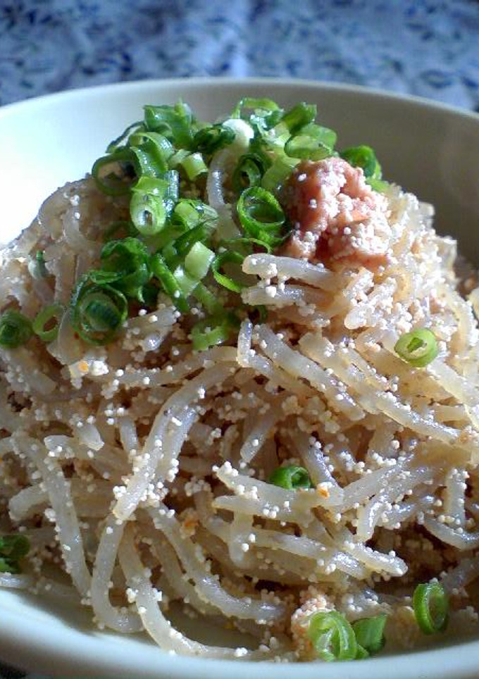 お弁当にも！明太子と白滝の炒り煮-レシピのメイン写真