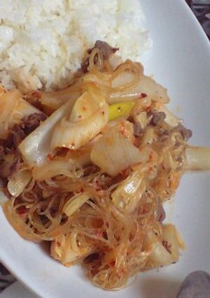 牛肉と白菜の酸っぱ辛炒め-レシピのメイン写真
