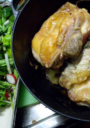 簡単ハーブチキン＆ローストポテト添え-レシピのメイン写真