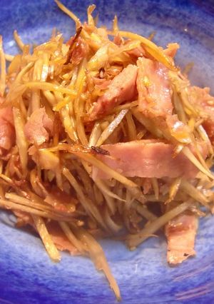 にんにく風味の<ゴボウのきんぴら>-レシピのメイン写真