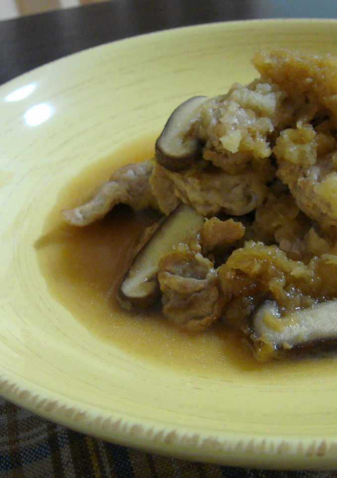 豚肉ときのこのみぞれ煮-レシピのメイン写真