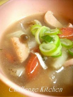 おさかなのソーセージのとろみ野菜スープ♪-レシピのメイン写真