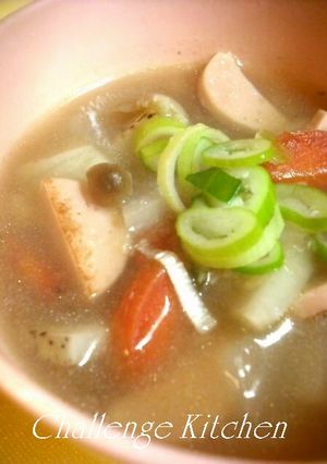 おさかなのソーセージのとろみ野菜スープ♪-レシピのメイン写真