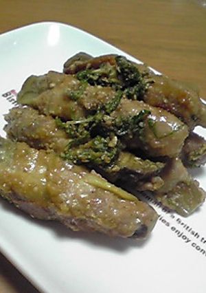 なすの豚肉巻き大葉ごまポン酢和え-レシピのメイン写真