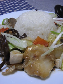 野菜たっぷりタラの中華丼-レシピのメイン写真