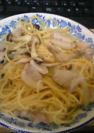 男子学生おすすめガッツリ豚バラ和風パスタ-レシピのメイン写真