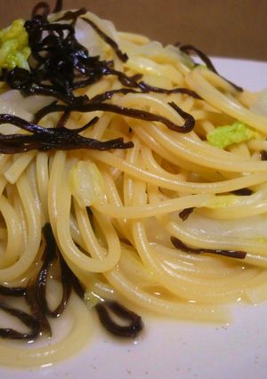 塩こんぶで✿白菜の塩バターパスタ-レシピのメイン写真