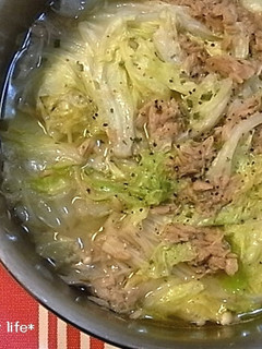 ☆白菜とツナのくったり煮☆-レシピのメイン写真