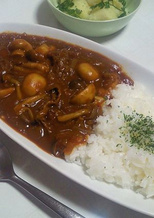 生クリーム入り☆牛肉ときのこの欧風カレー-レシピのメイン写真