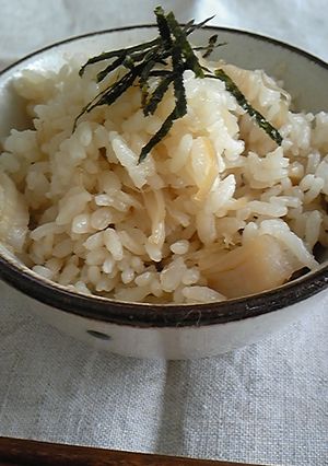 帆立の炊き込みご飯-レシピのメイン写真