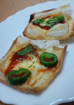 油揚げde簡単もちピザ-レシピのメイン写真