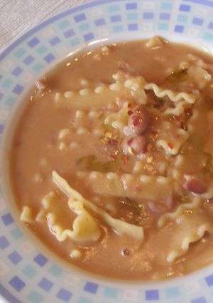 パスタ　エ　ファジョーリ（まめパスタスープ）-レシピのメイン写真
