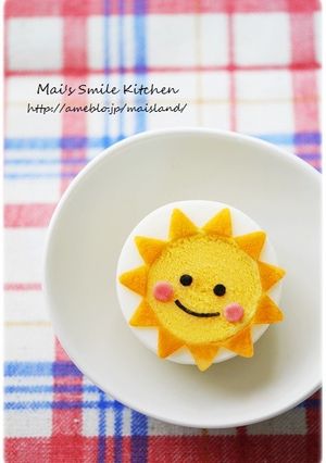 ゆで卵deおひさま＊キャラ弁おかず-レシピのメイン写真