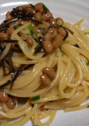 ｇｕｎ家の納豆スパゲッティ-レシピのメイン写真