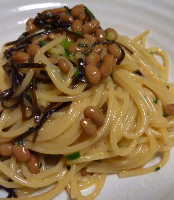 ｇｕｎ家の納豆スパゲッティ-レシピのメイン写真