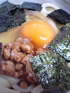 大好き! ふわふわ卵の納豆うどん-レシピのメイン写真