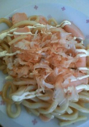 魚肉ソーセージで簡単焼きうどん-レシピのメイン写真