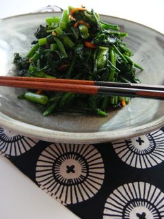 ほうれん草と春菊のゴマ和え-レシピのメイン写真