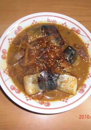 韓流☆さばと根菜の味噌煮-レシピのメイン写真