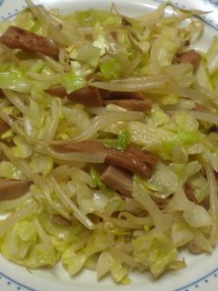スパムもやしキャベツの塩バターレモン炒め-レシピのメイン写真