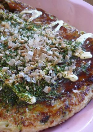 長いもでトローリお好み焼き♪-レシピのメイン写真